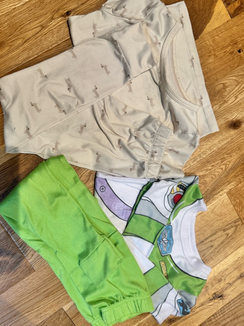Toy Story Buzz Lightyear Pajama Set with Neutral Dino Top